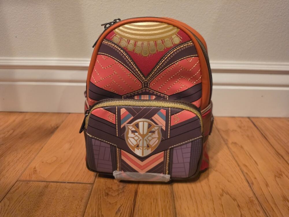 NWT Loungefly Marvel Black Panther Wakanda Forever Okoye Cosplay Mini Backpack